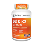 Dr. Berg's D3 & K2 Vitamin Supplement with Purified Bile Salts