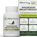 BIOptimizers Magnesium Breakthrough – 7 Forms of Magnesium | 500mg | 60 Veggie Caps