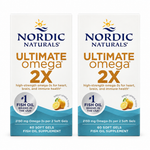 Nordic Naturals Ultimate Omega 2X Lemon 60 Softgels ( Pack of 2 )