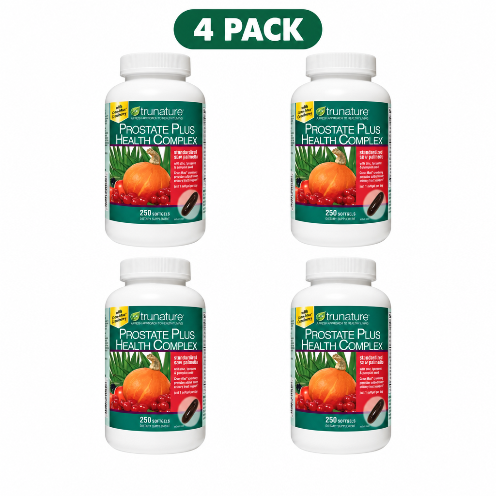 Trunature Prostate Plus Health Complex 250 Softgels ( Pack of 4 )