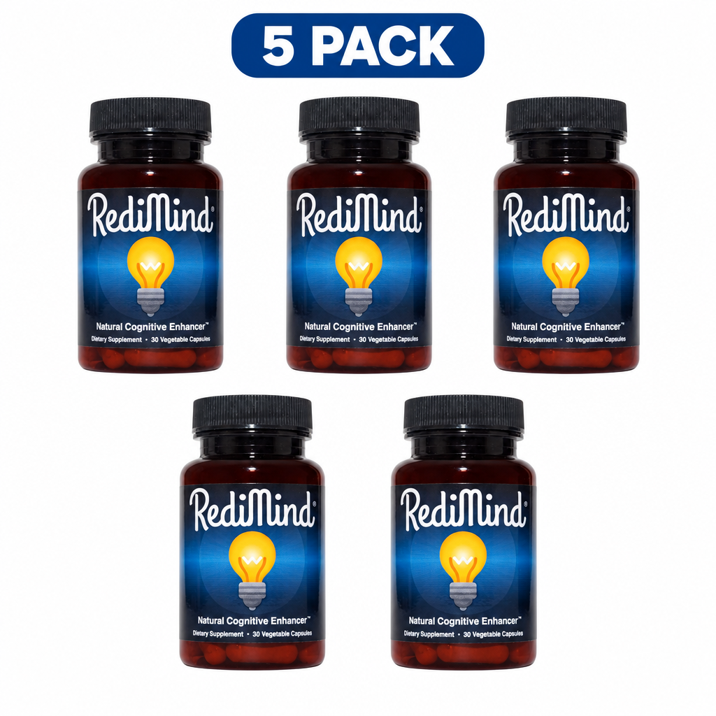 RediMind Natural Cognitive Enhancer 30 Vegetable Capsules ( Pack of 5 )