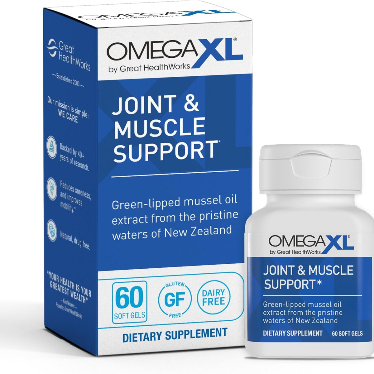 Great HealthWorks OmegaXL Joint & Muscle Support, 60 Softgels