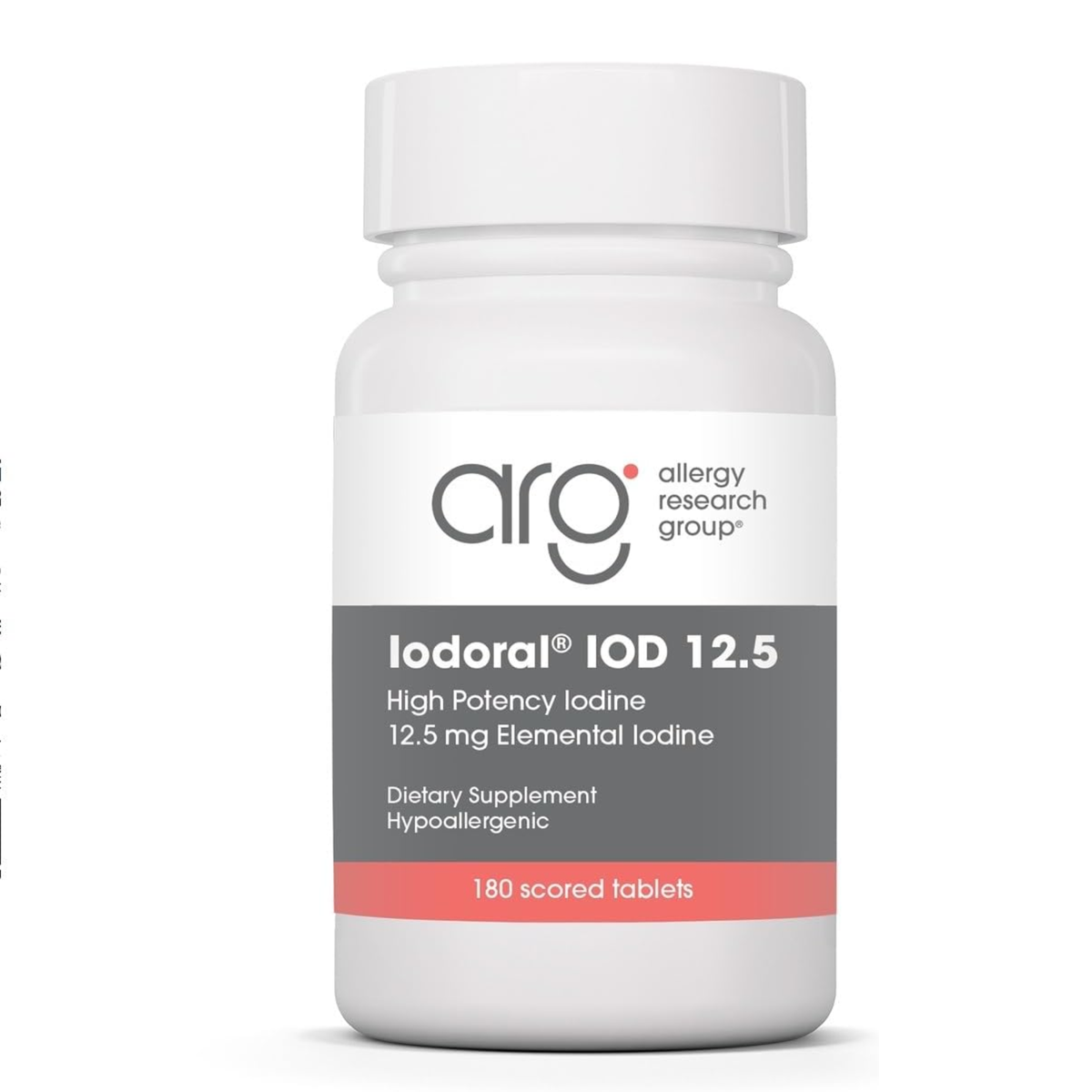 Allergy Research Group Iodoral IOD 12.5 | 180 Scored Tablets