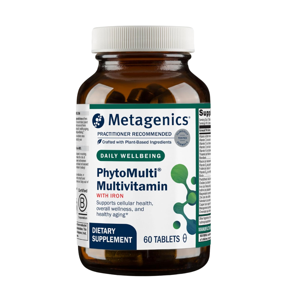 Metagenics PhytoMulti Multivitamin with Iron — 60 Tablets