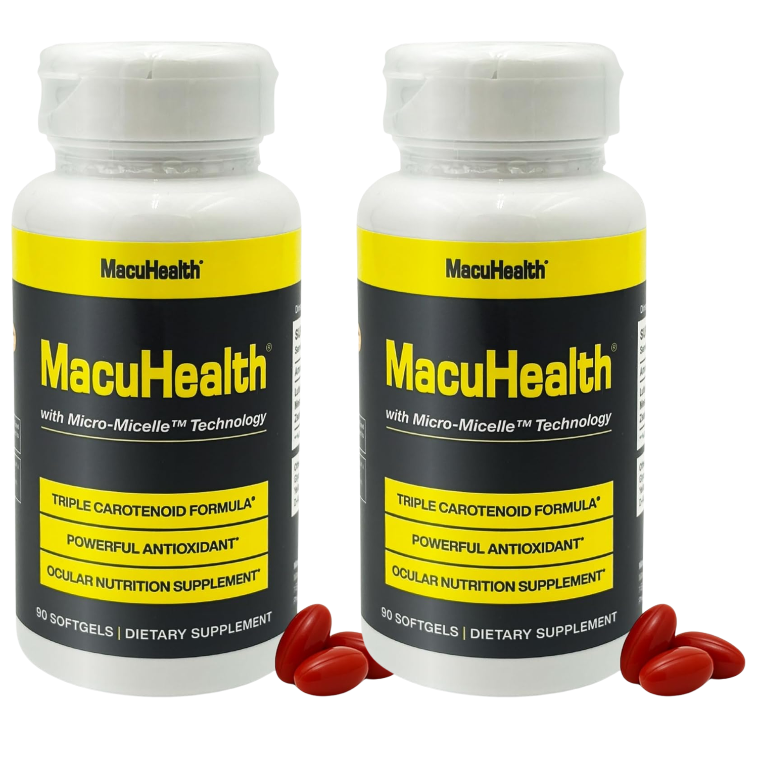 MacuHealth Triple Carotenoid Formula with Micro-Micelle Technology | Ocular Nutrition Supplement | 90 Softgels
