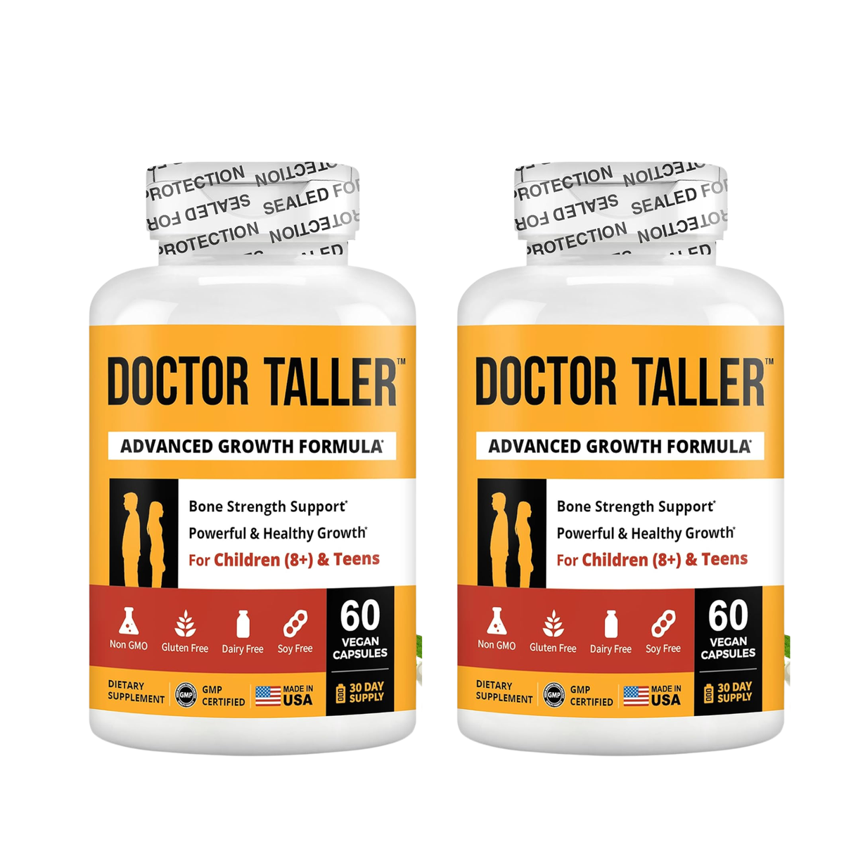 NuBest Doctor Taller Height Growth Supplement for Children (8+) & Teens - 60 Vegan Capsules