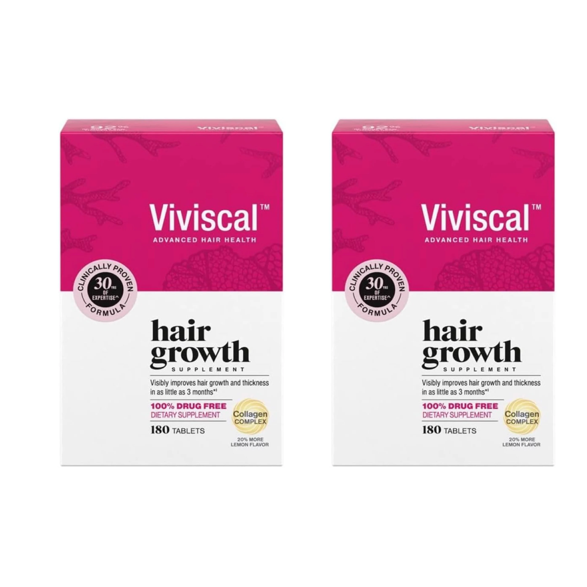 Viviscal Advanced Hair Health Hair Growth Supplement - 180 Tablets