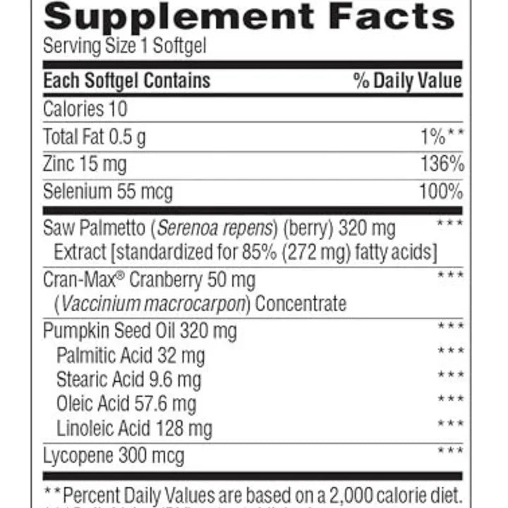 Trunature Prostate Plus Health Complex 250 Softgels ( Pack of 2 )