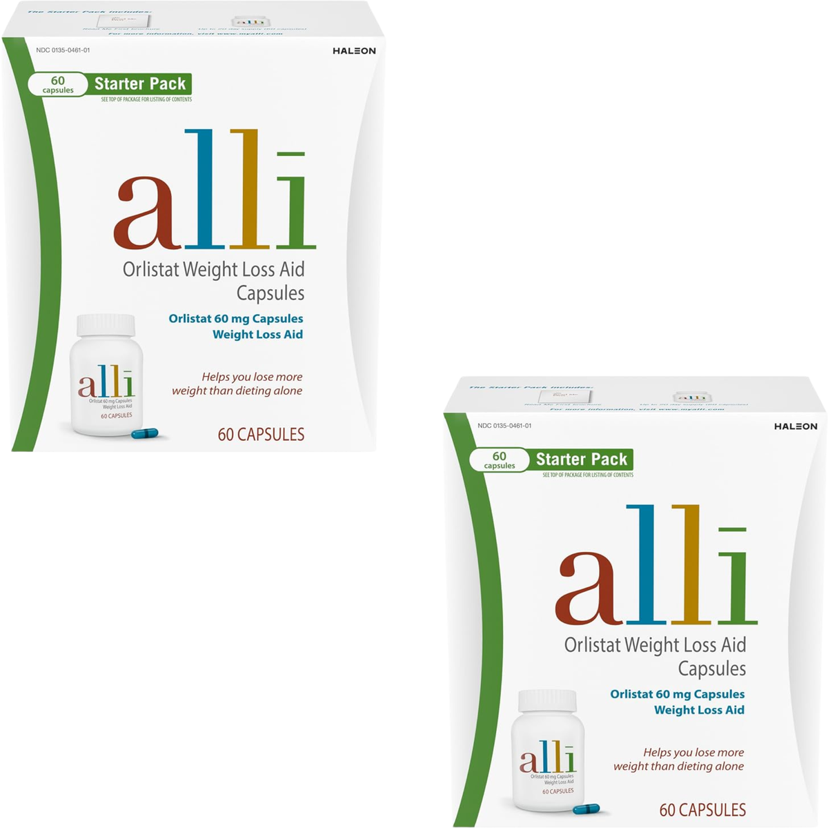 alli Orlistat 60mg Capsules Weight Loss Aid Starter Pack