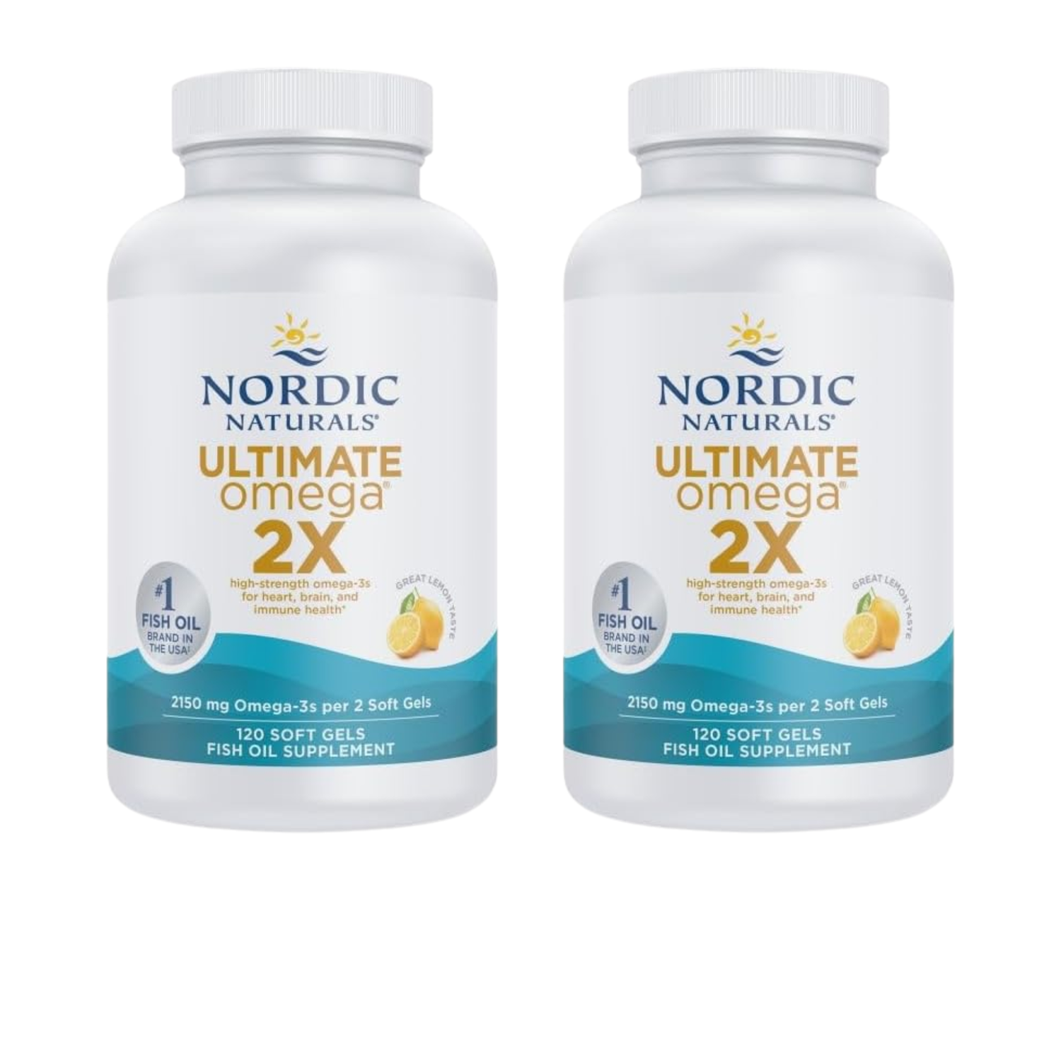 Nordic Naturals Ultimate Omega 2X – High-Strength Fish Oil | 120 Soft Gels