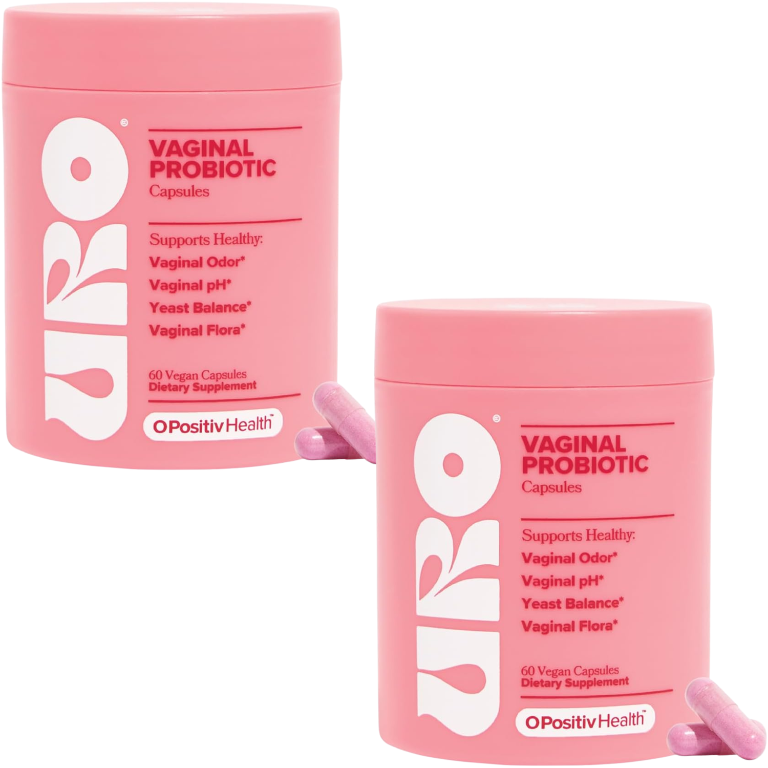 O Positiv URO Vaginal Probiotic Capsules - 60 Vegan Capsules
