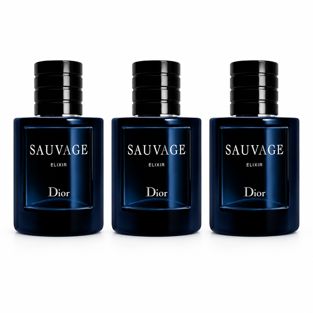 3 perfume bottles