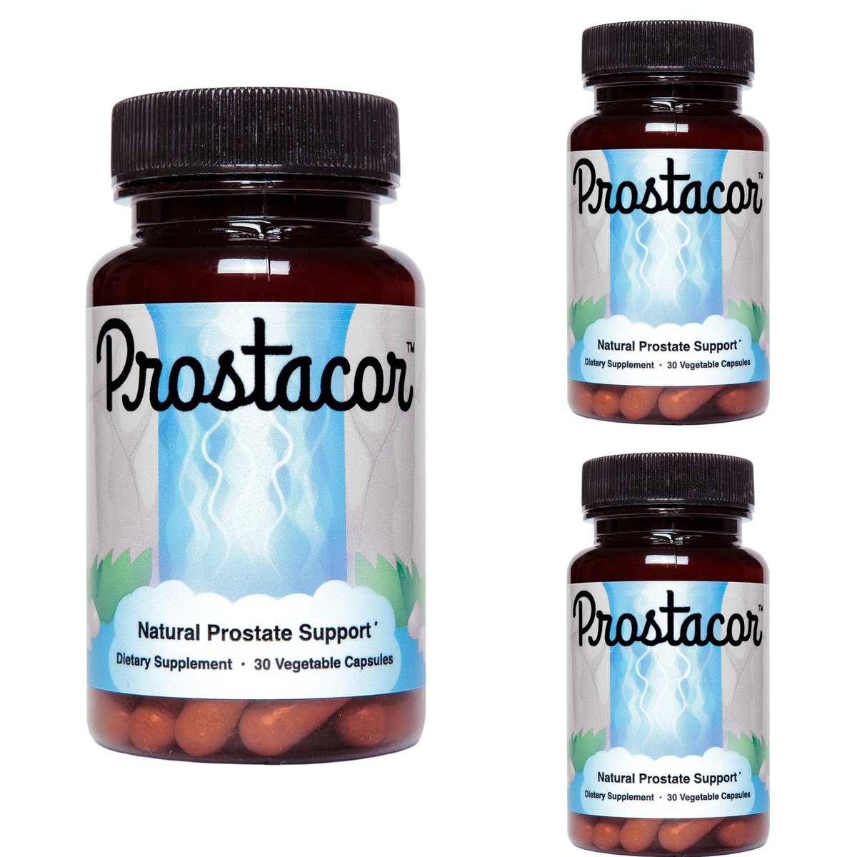 Prostacor Natural Prostate Support - 30 Vegetable Capsules