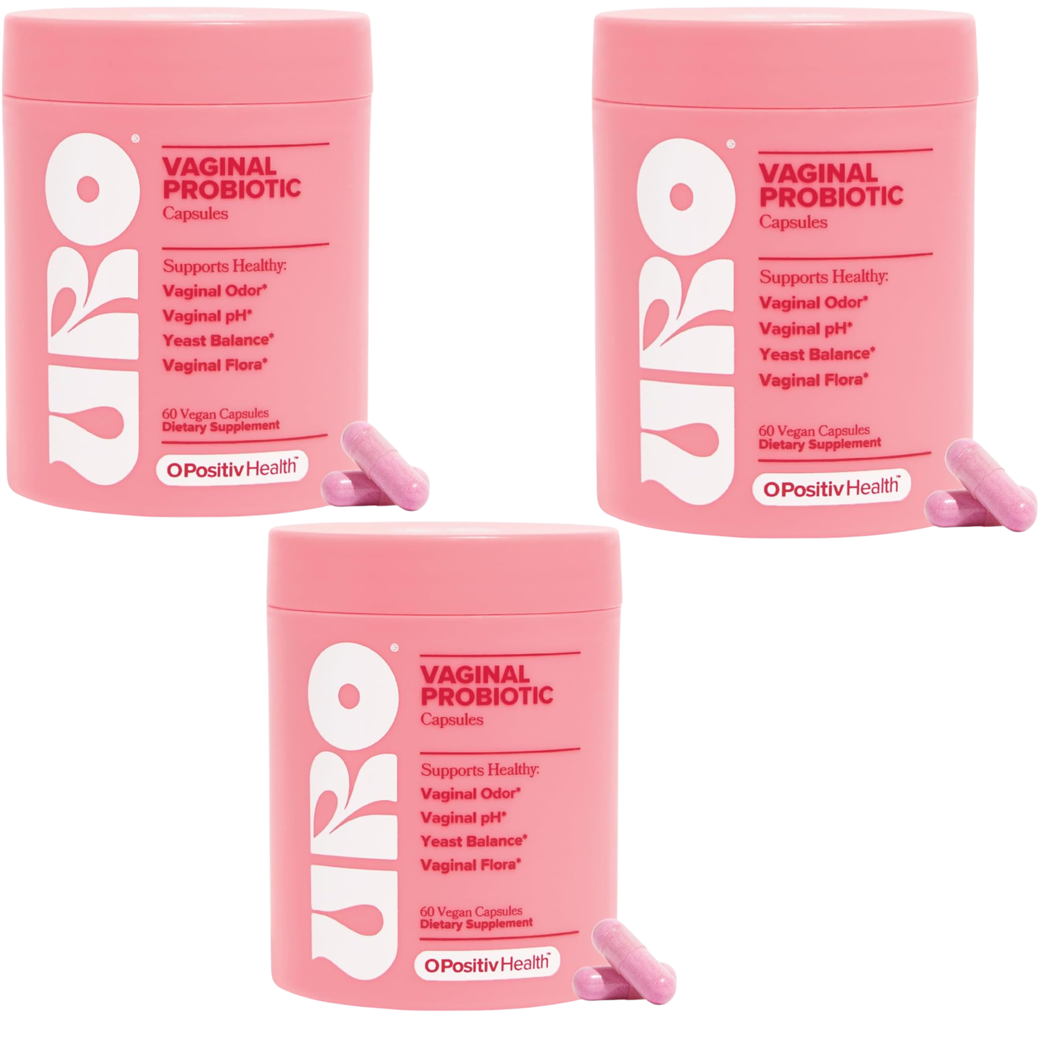 O Positiv URO Vaginal Probiotic Capsules - 60 Vegan Capsules