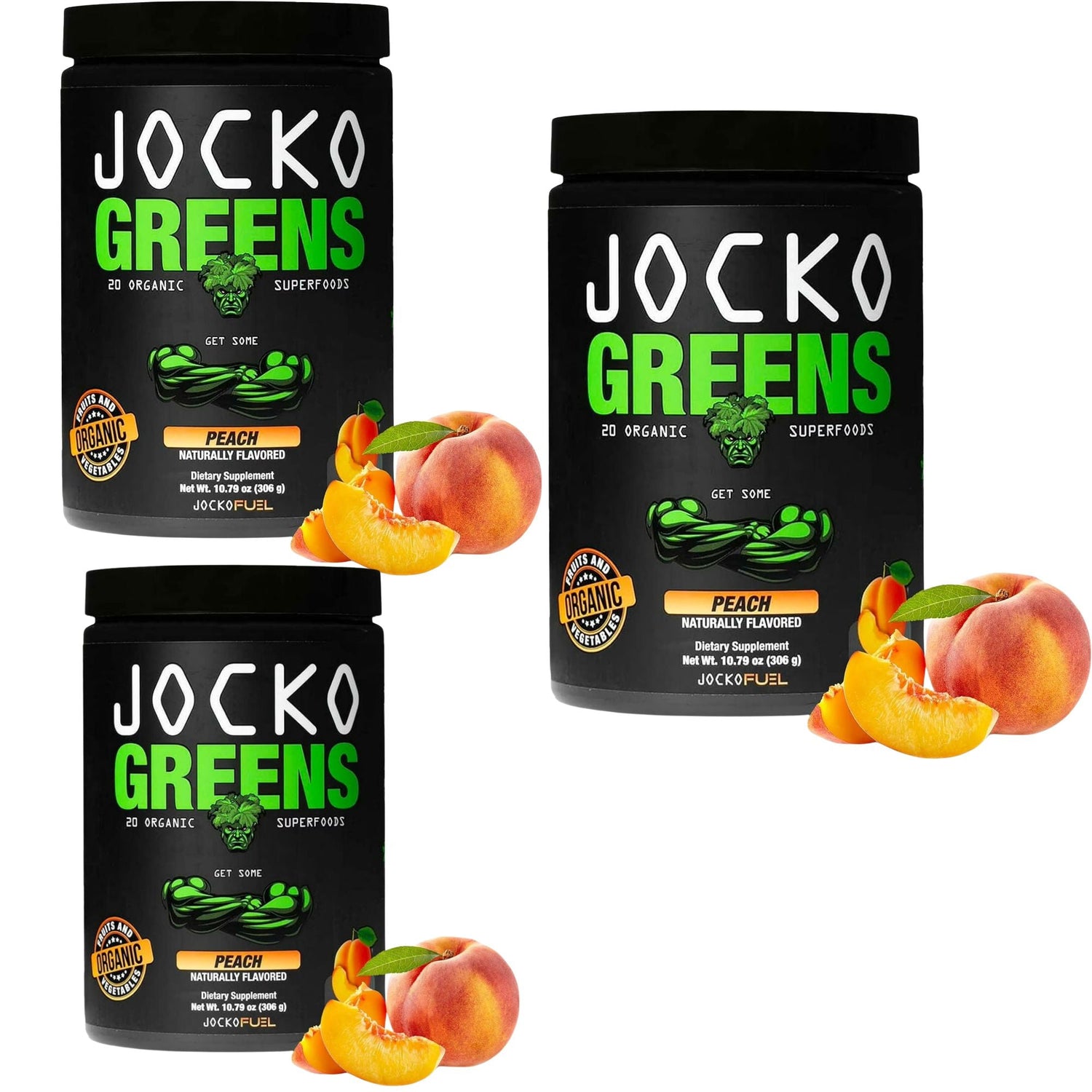 Jocko Greens Peach - Organic Superfood Powder