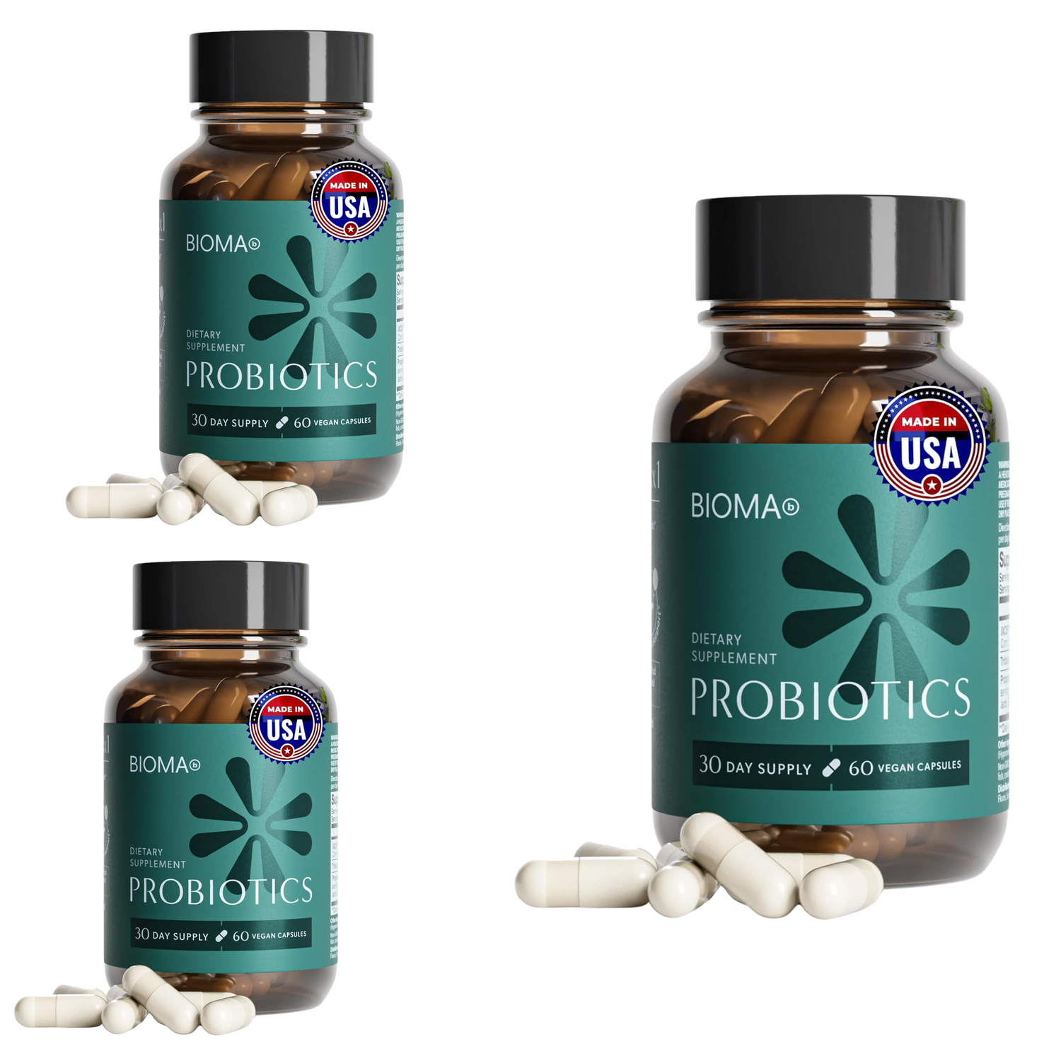 BIOMA Probiotics Digestive Health Supplement