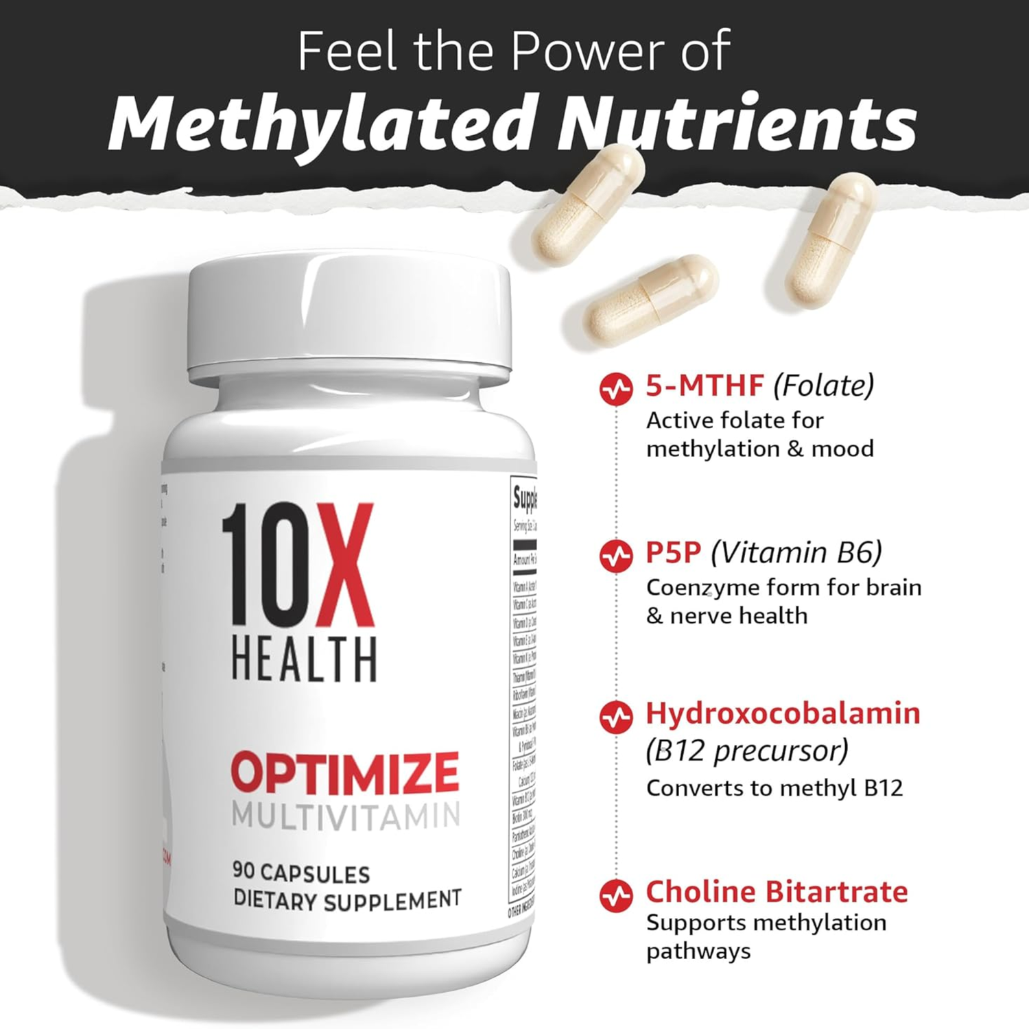 10X Health Optimize Methylated Multivitamin