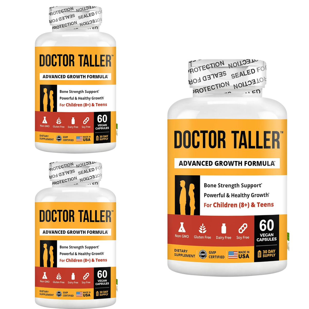 NuBest Doctor Taller Height Growth Supplement for Children (8+) & Teens - 60 Vegan Capsules