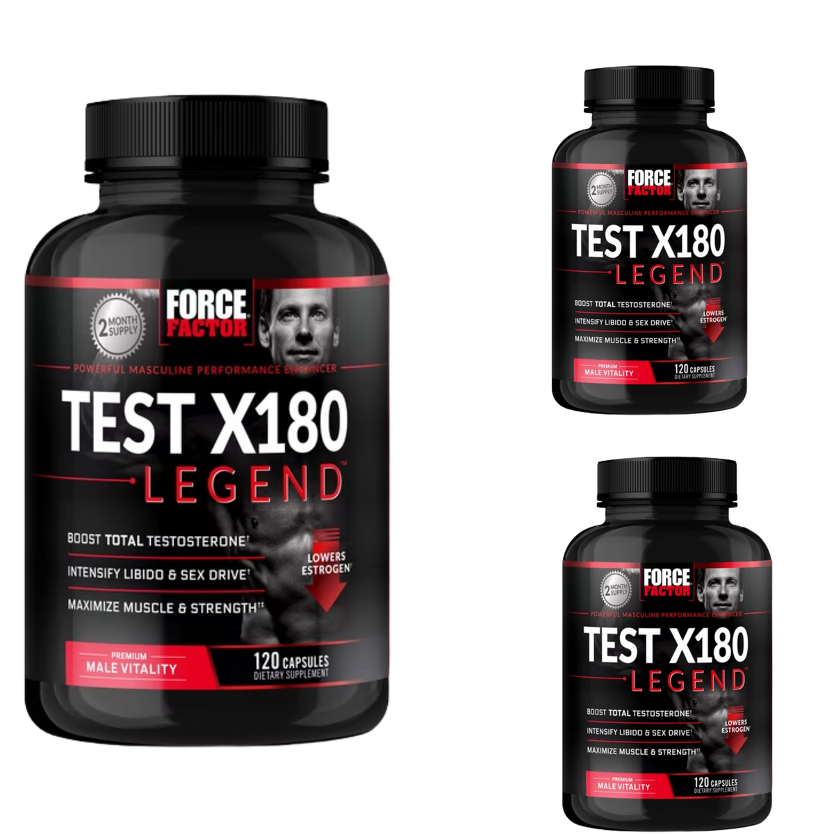 Force Factor Test X180 Legend Testosterone Booster - 120 Capsules