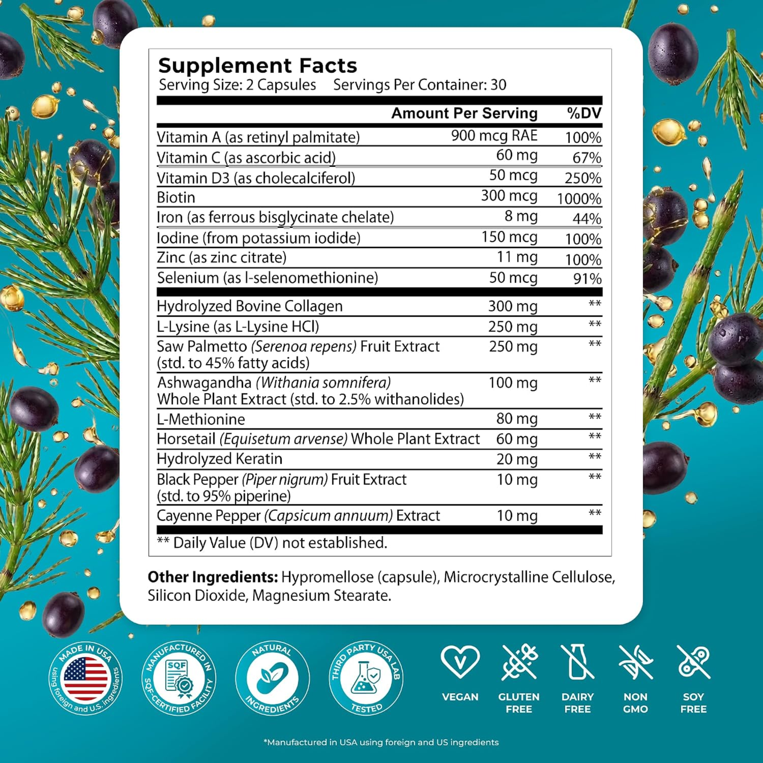 PureHealth Research ReGrow Hair Activation Formula – 60 Capsules