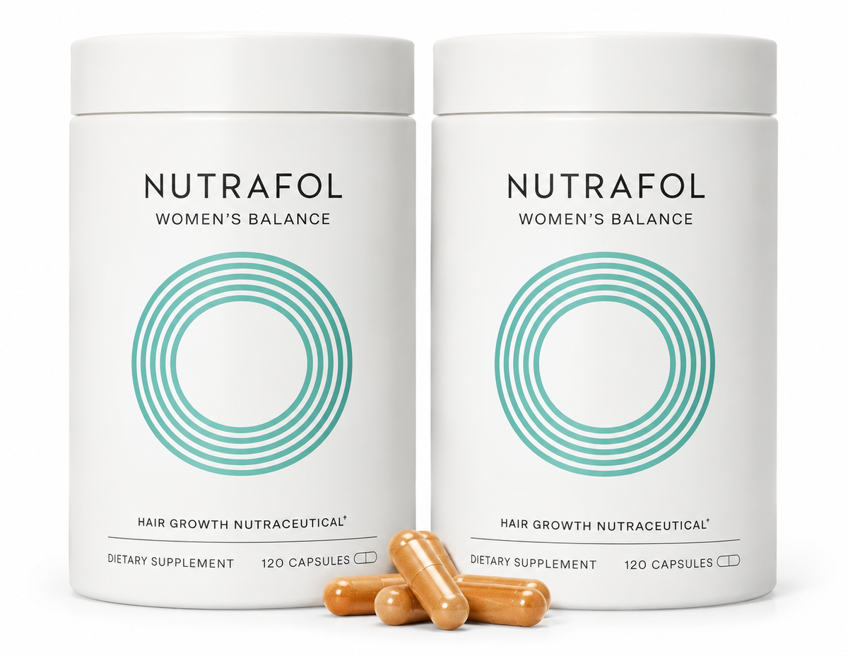 Nutrafol Women's Balance Hair Growth Nutraceutical Supplement, 120 Capsules