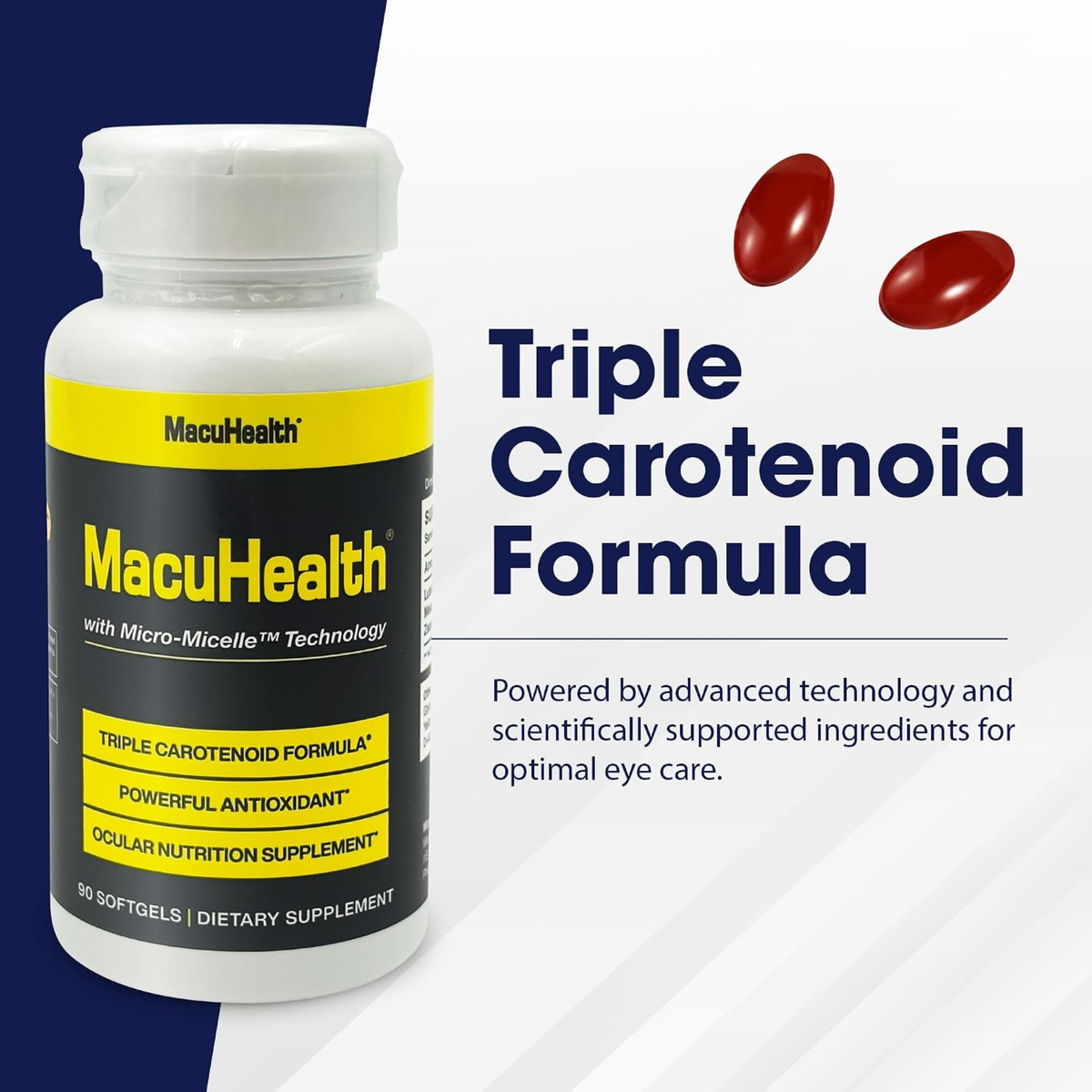 MacuHealth Triple Carotenoid Formula Eye Vitamins