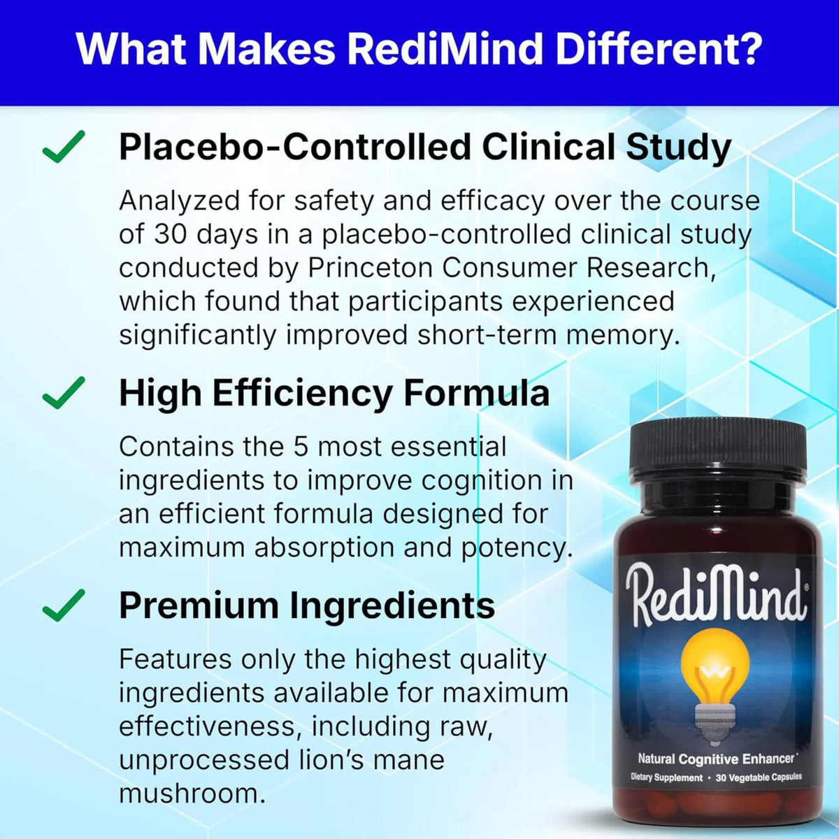 RediMind Natural Cognitive Enhancer 30 Capsules