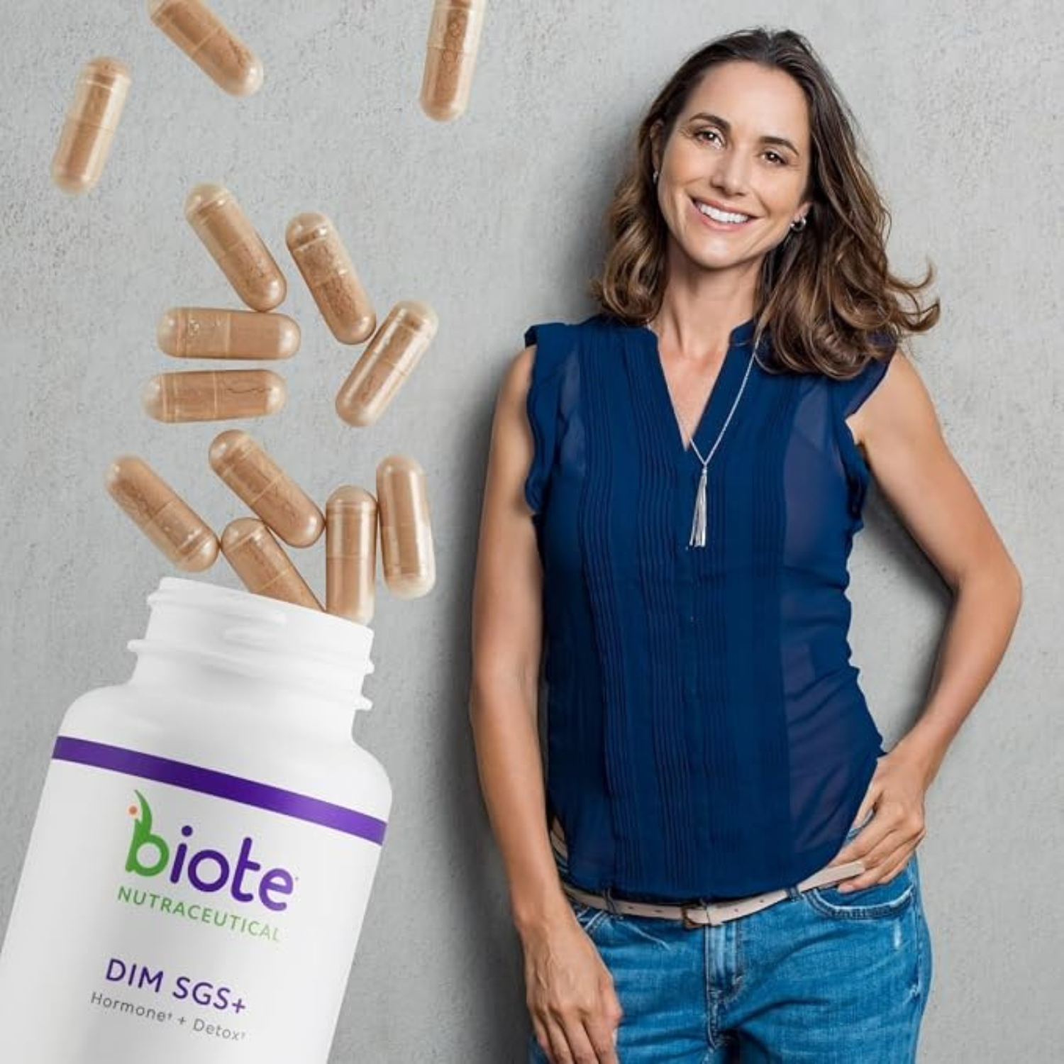 Biote DIM SGS+ Hormone + Detox Support 60 Capsules