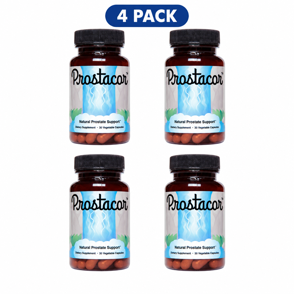 Prostacor Natural Prostate Support 30 Capsules ( Pack of 4 )