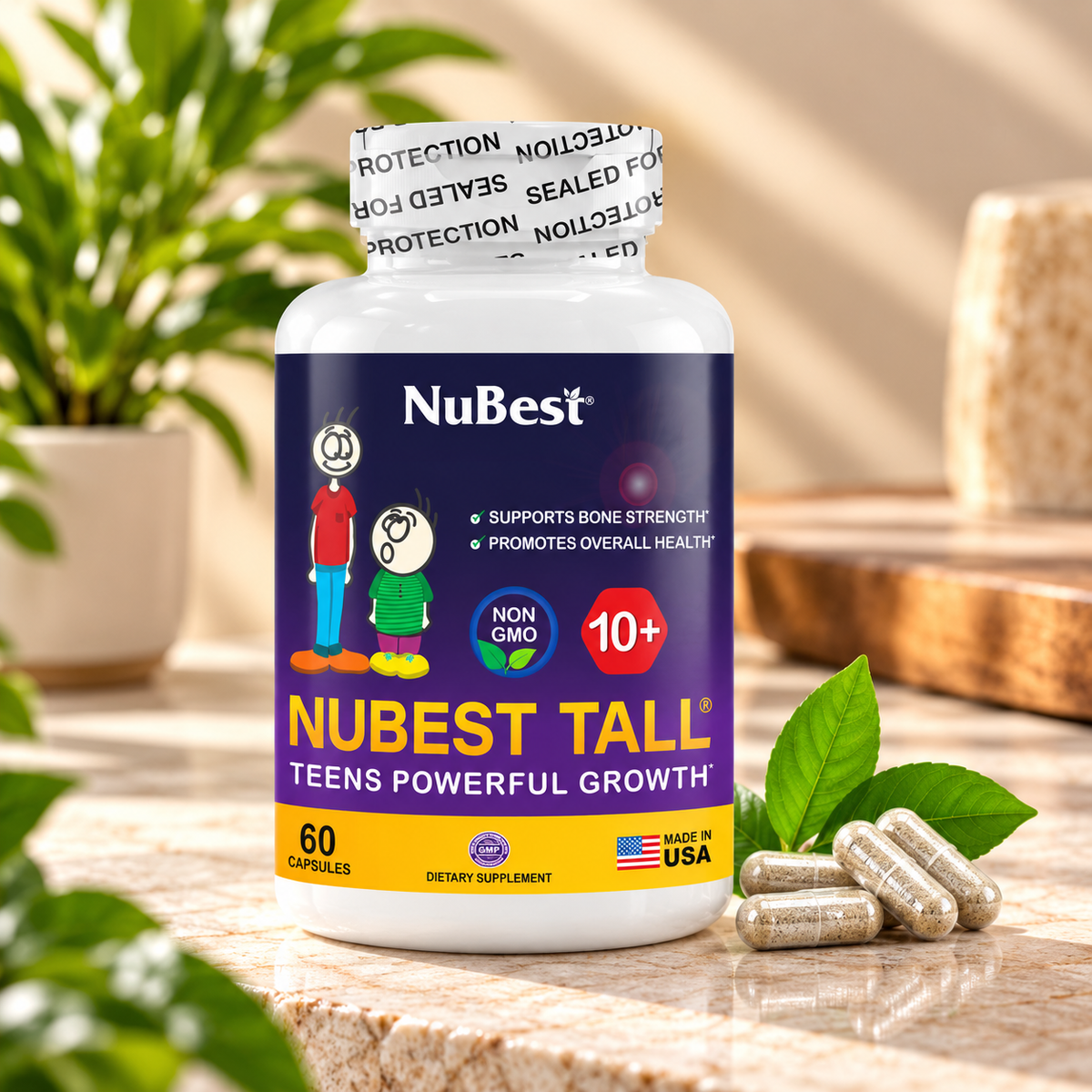 NuBest Tall 10+ Teens Growth Formula 60 Capsules