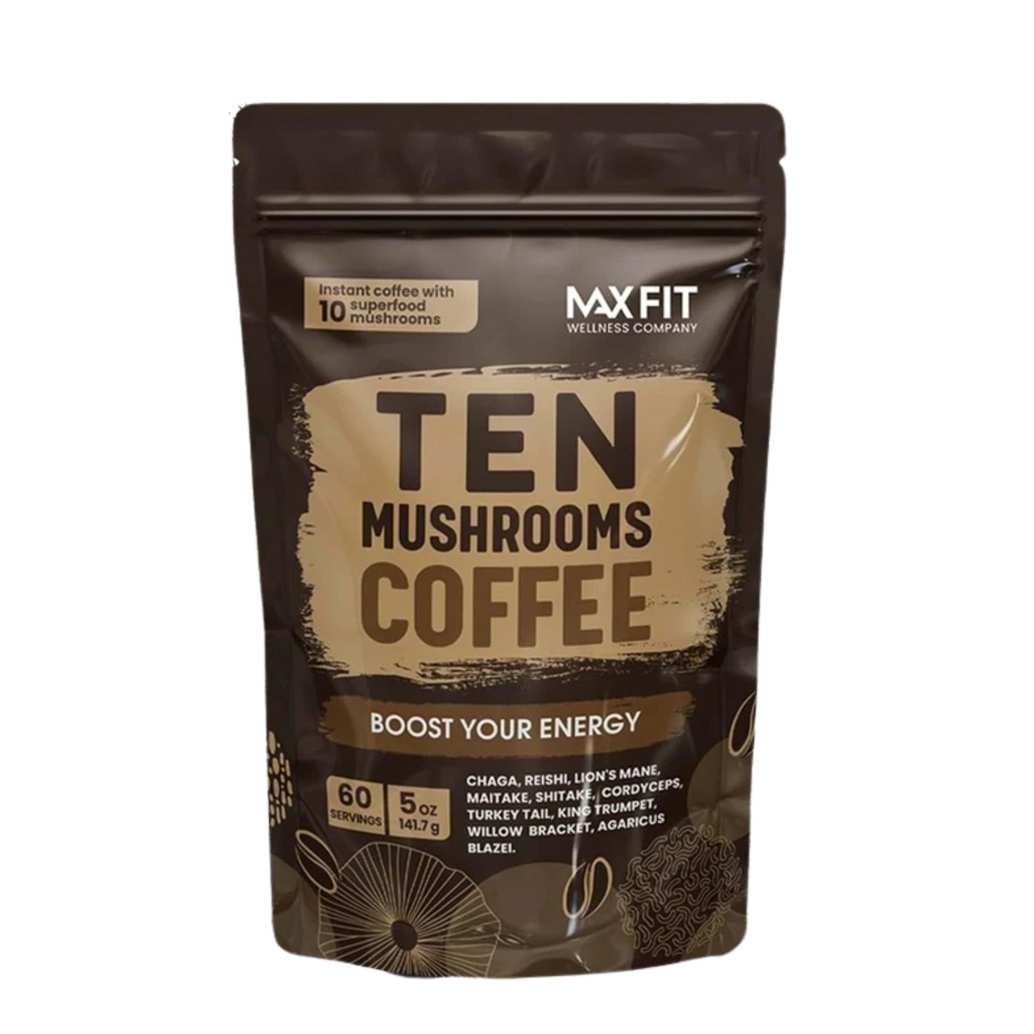 Ten Mushrooms Coffee Organic 60 Servings