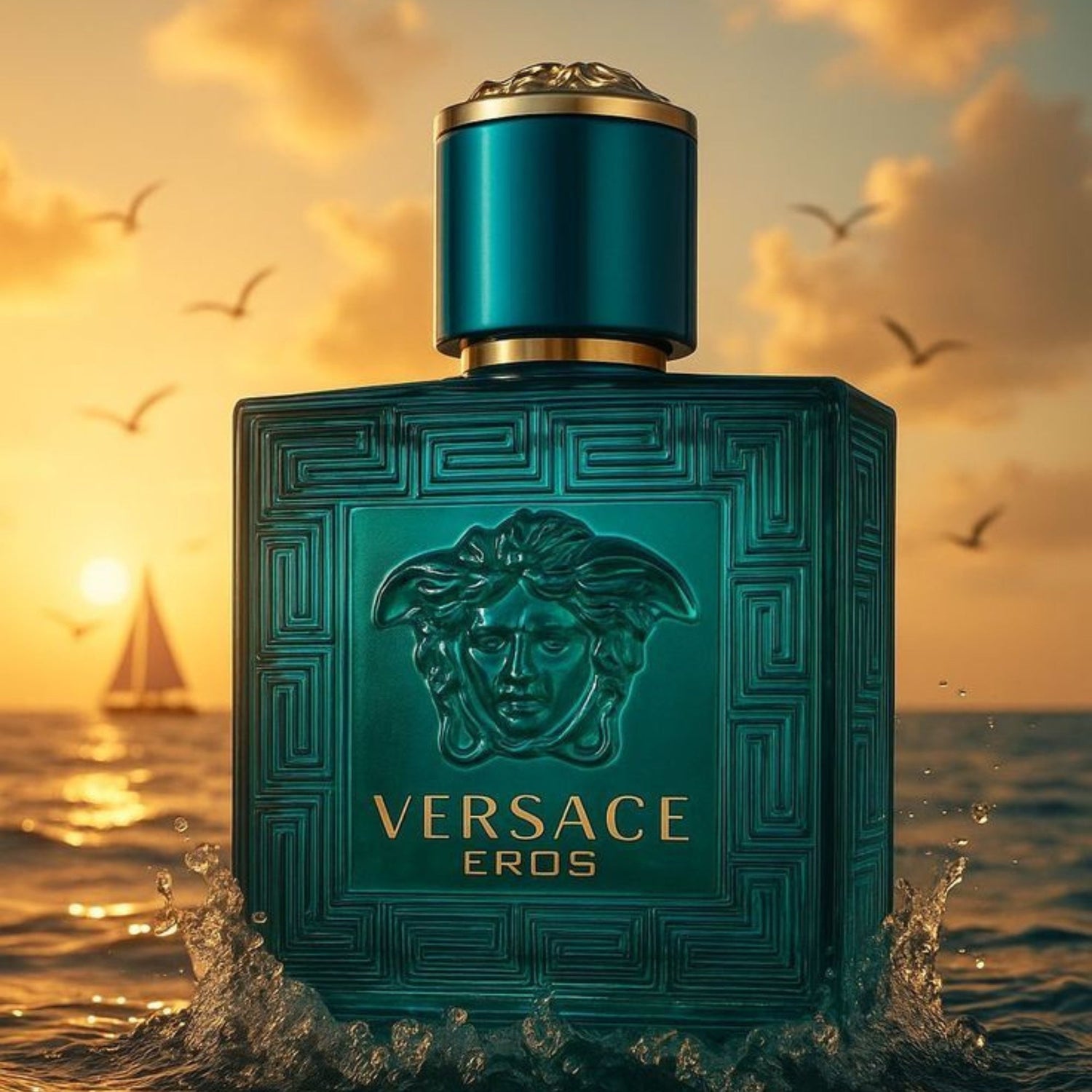 Versace Eros Eau de Parfum for Men 100ml – Long Lasting Luxury Fragrance | Natural Spray