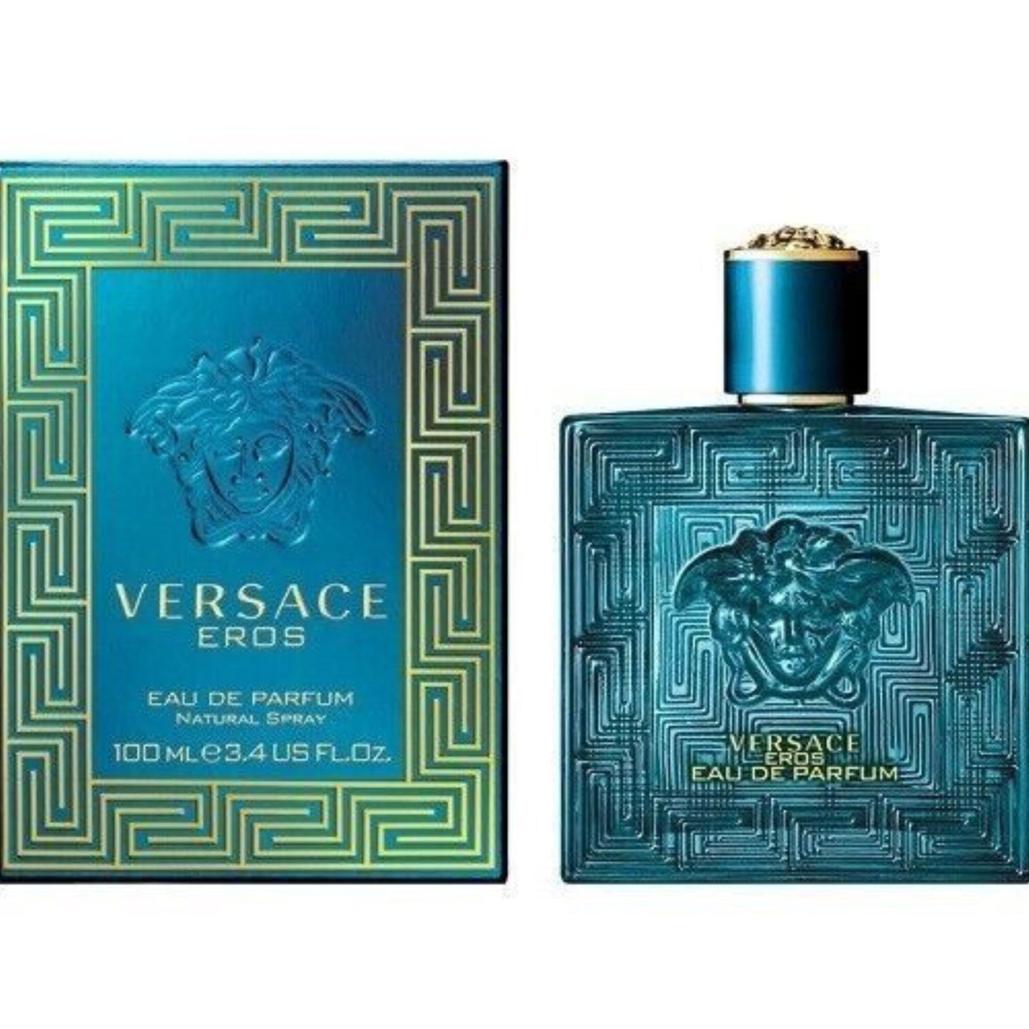Versace Eros Eau de Parfum for Men 100ml – Long Lasting Luxury Fragrance | Natural Spray