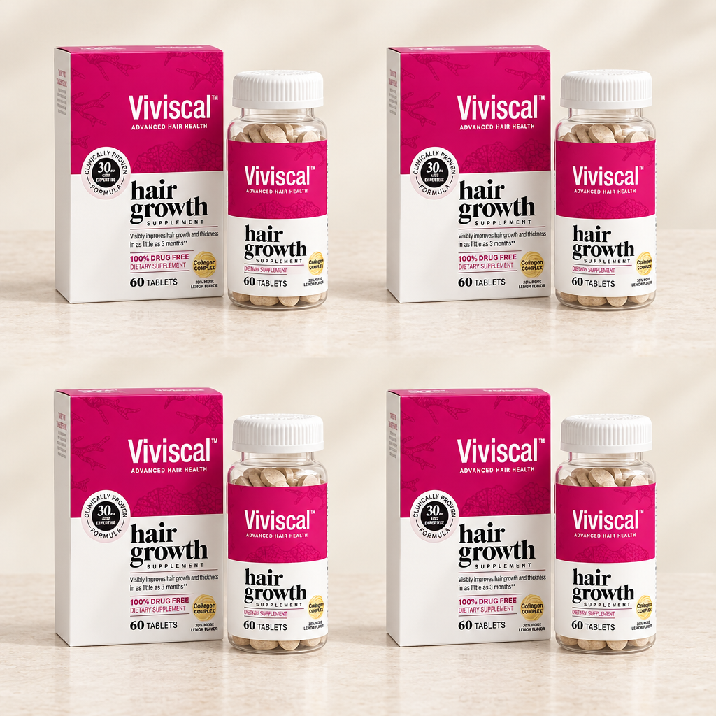 Viviscal Hair Growth Supplement for Women 60 Tablets ( Pack of 4 )