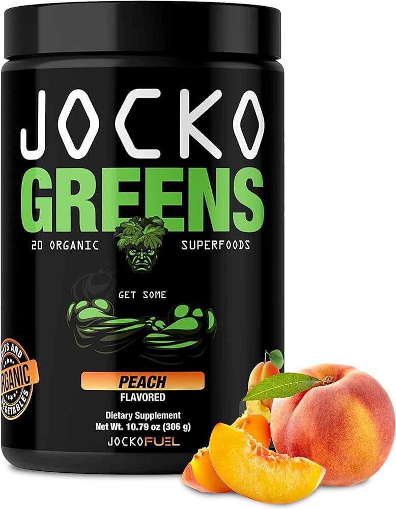Jocko Greens Peach Organic Superfood Powder