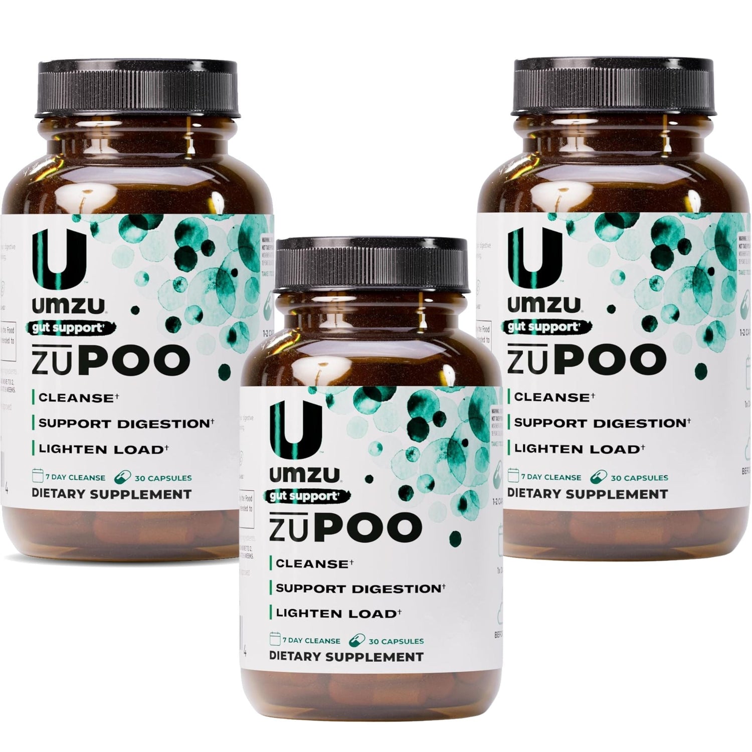 UMZU zuPOO Gut Support 30 Capsules | 7-Day Cleanse